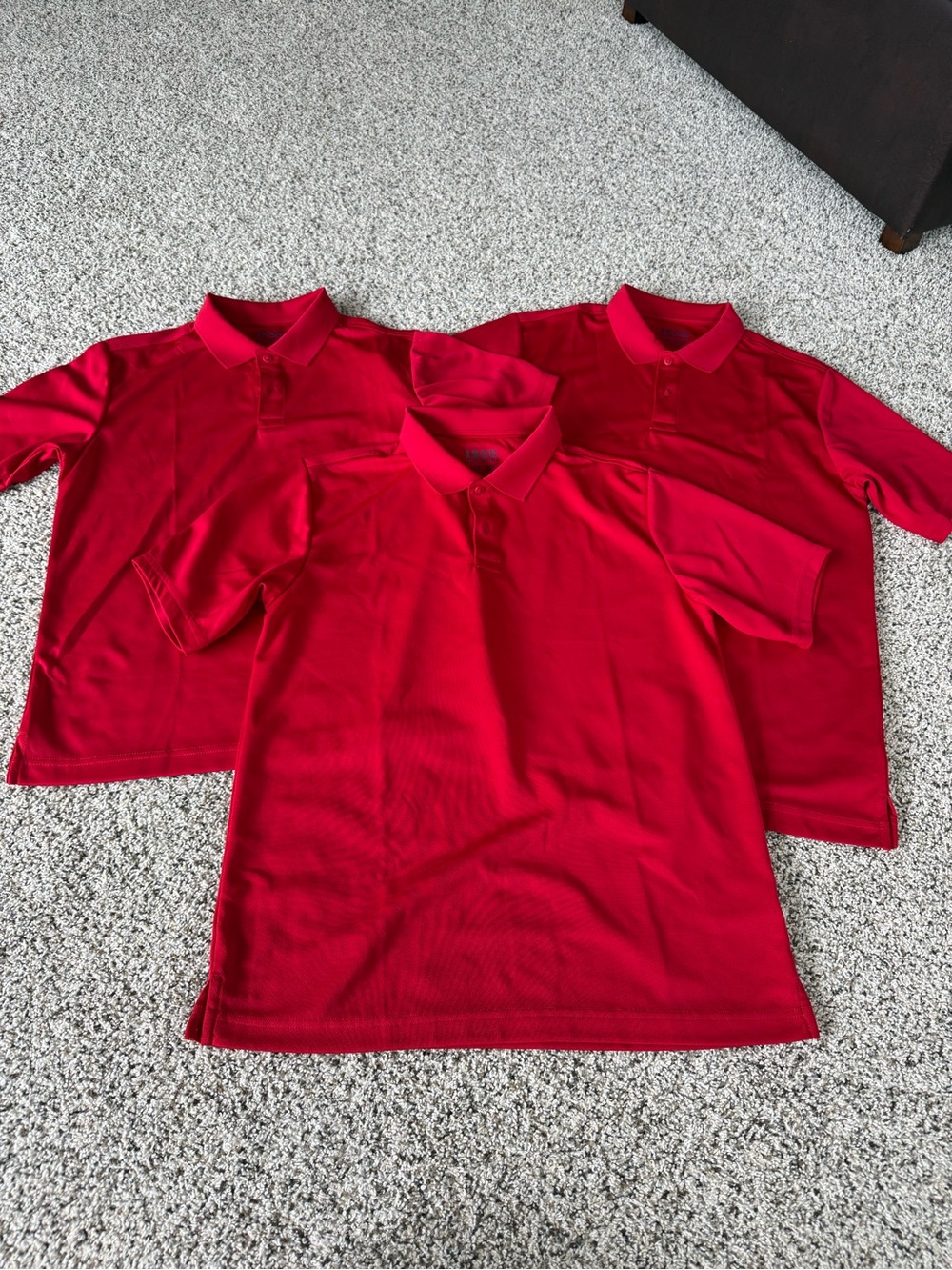 3 Izod Red Polo Shirts - Short Sleeve Kids' Polos XL 18/20 Husky